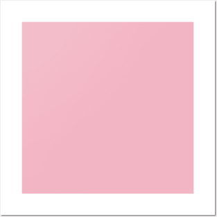 Solid Tickled Light Pink Monochrome Minimal Design Posters and Art